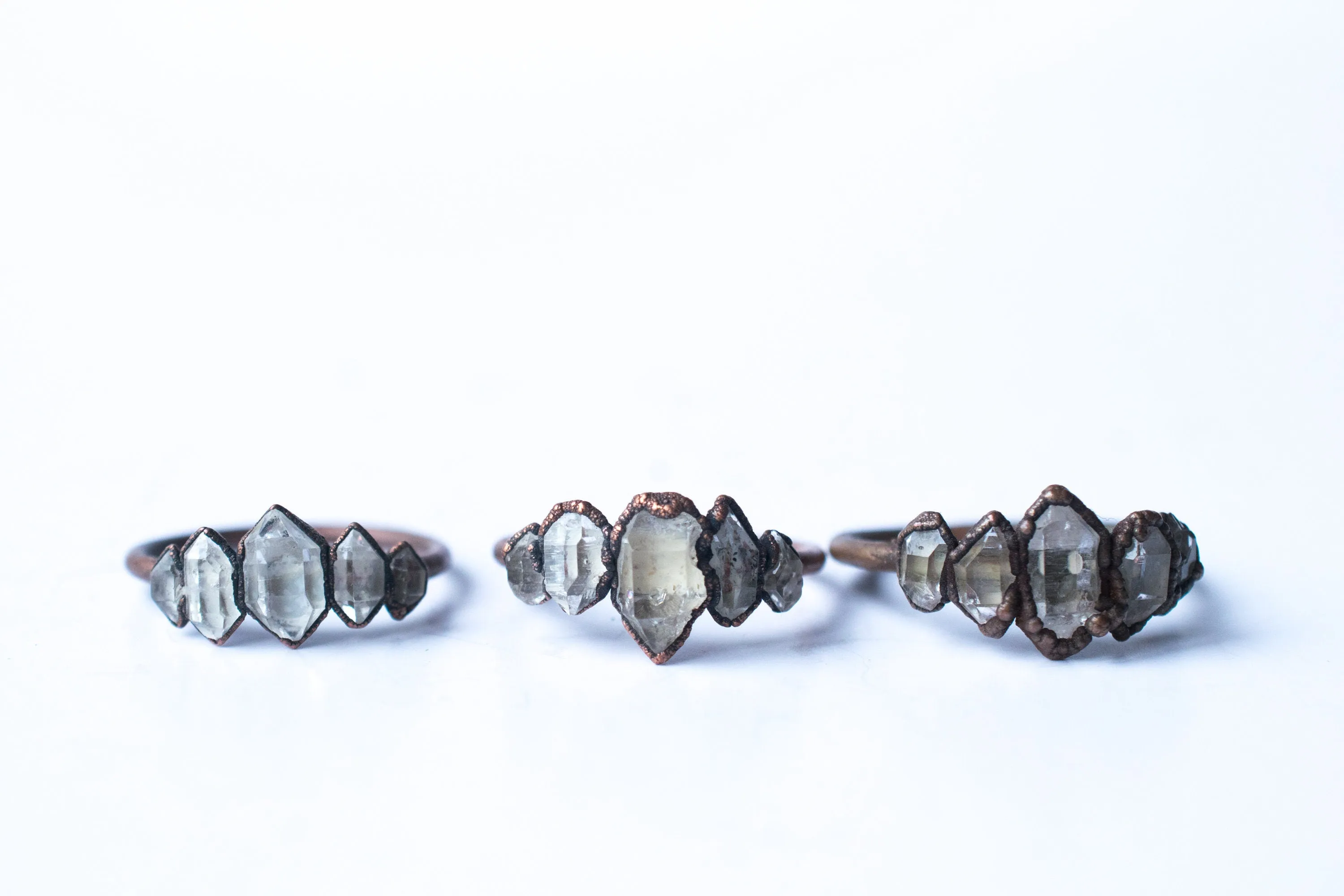 Multi Stone Ring | Raw crystal ring