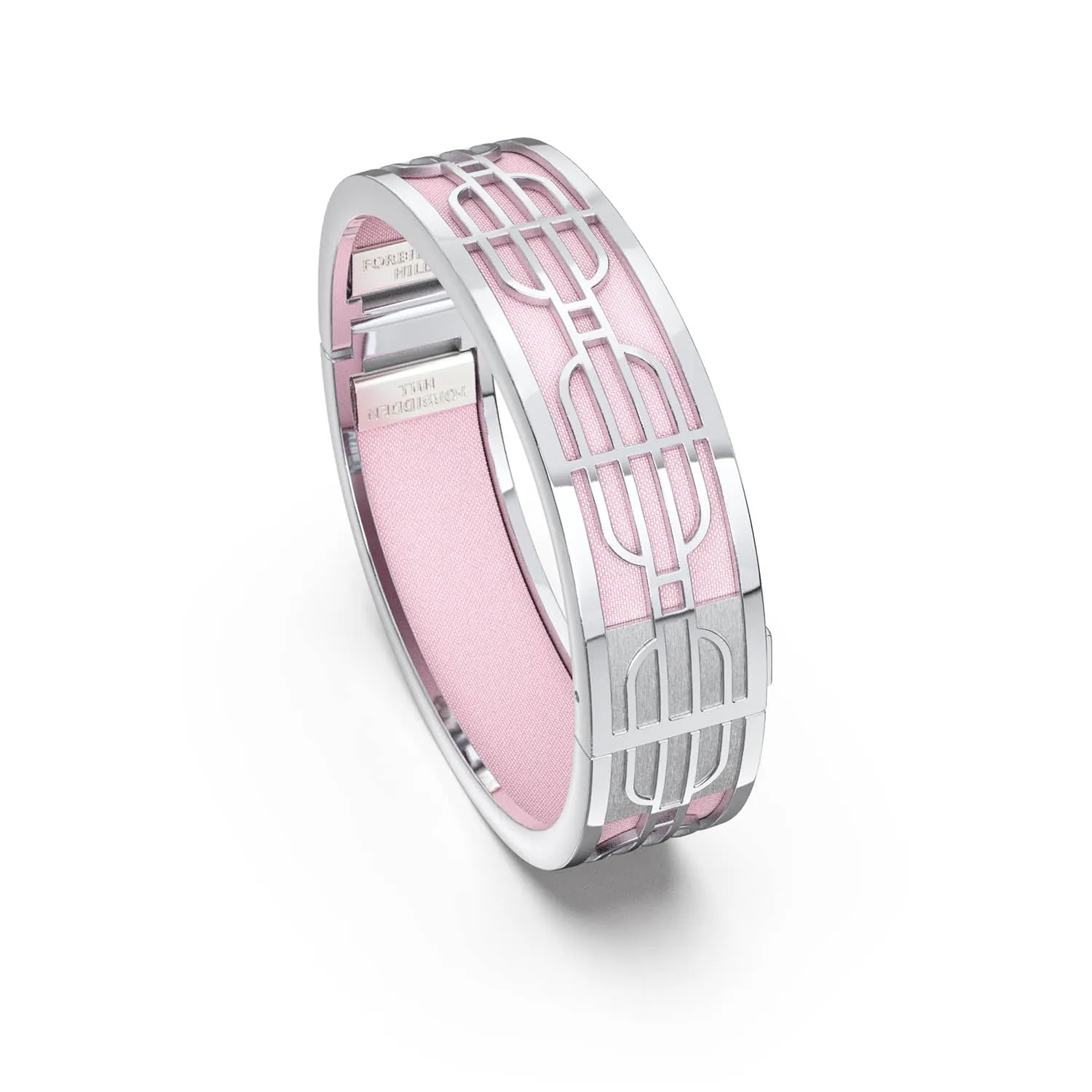 Nanyang Dream Bangle - Shophouse Pink - Sterling Silver