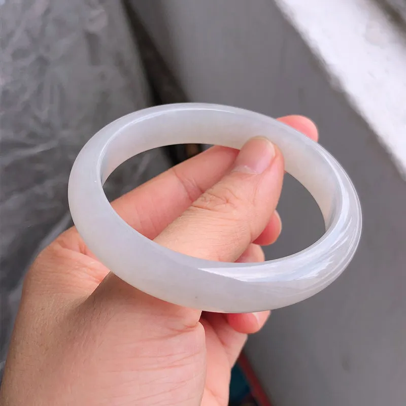 Natural Jade Bangle Jadeite Bangle Internal Diameter 56.5mm NBE066