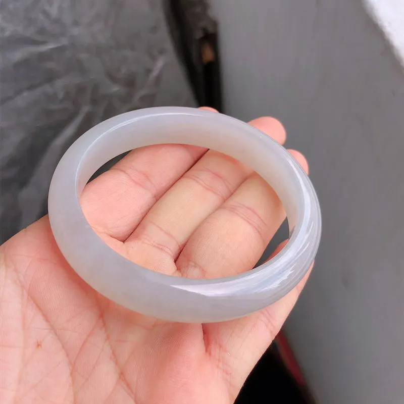 Natural Jade Bangle Jadeite Bangle Internal Diameter 56.5mm NBE066