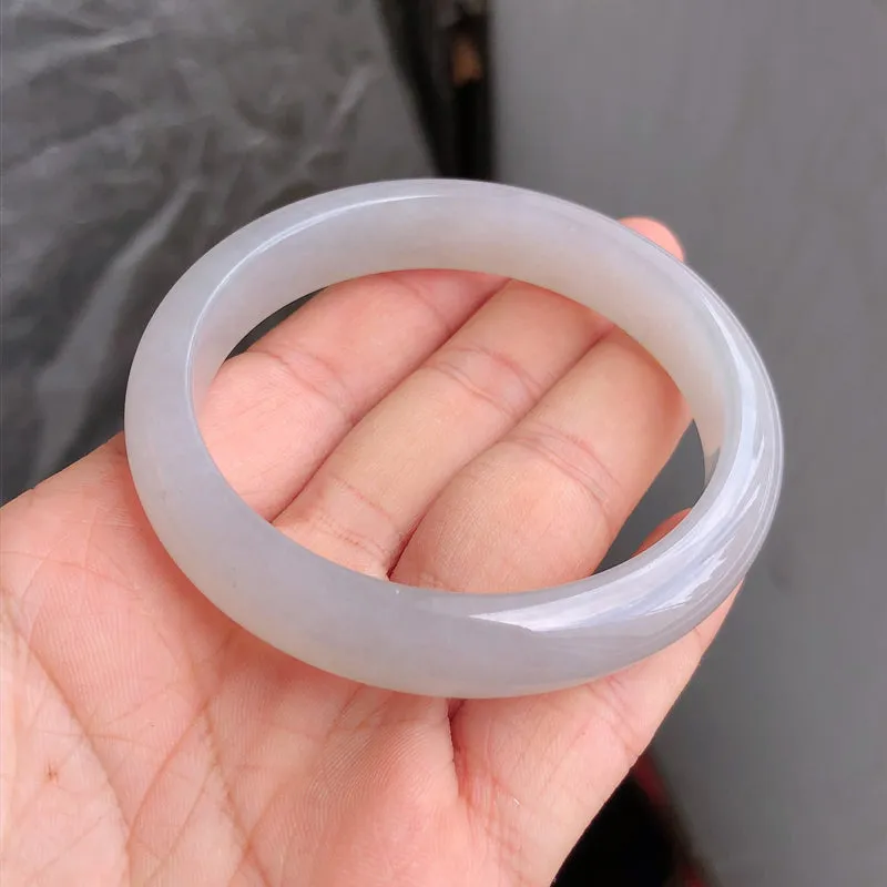 Natural Jade Bangle Jadeite Bangle Internal Diameter 56.5mm NBE066