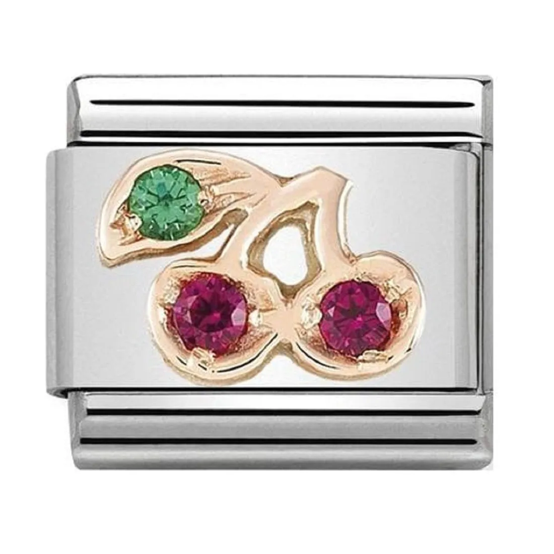 NOMINATION Link Rose Gold and CZ Colorful Cherry