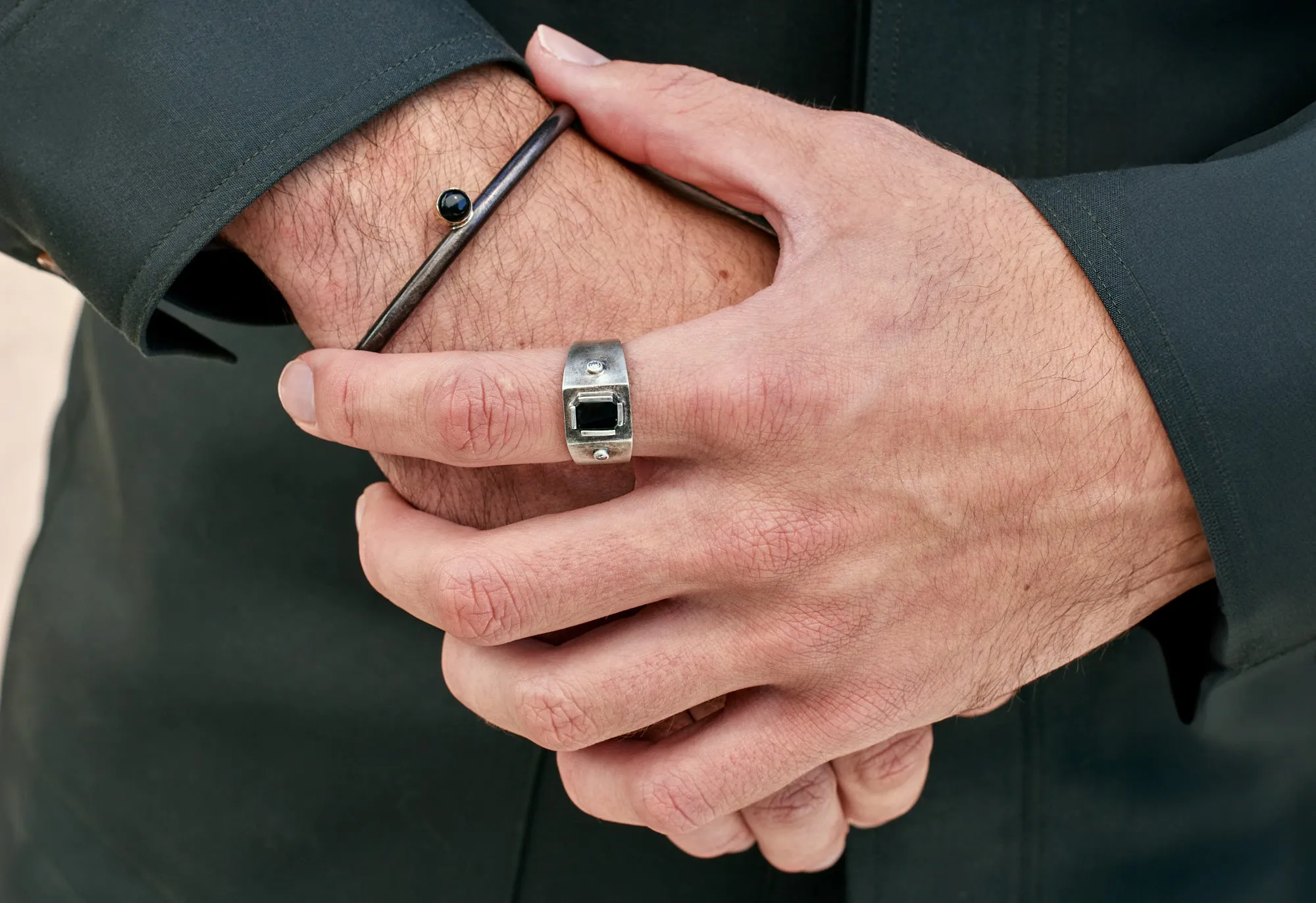 Onyx Cuff Bracelet