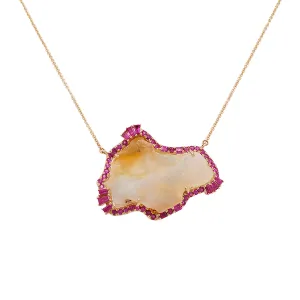 Opal Ruby Necklace | 3.3GMS 18.19CT