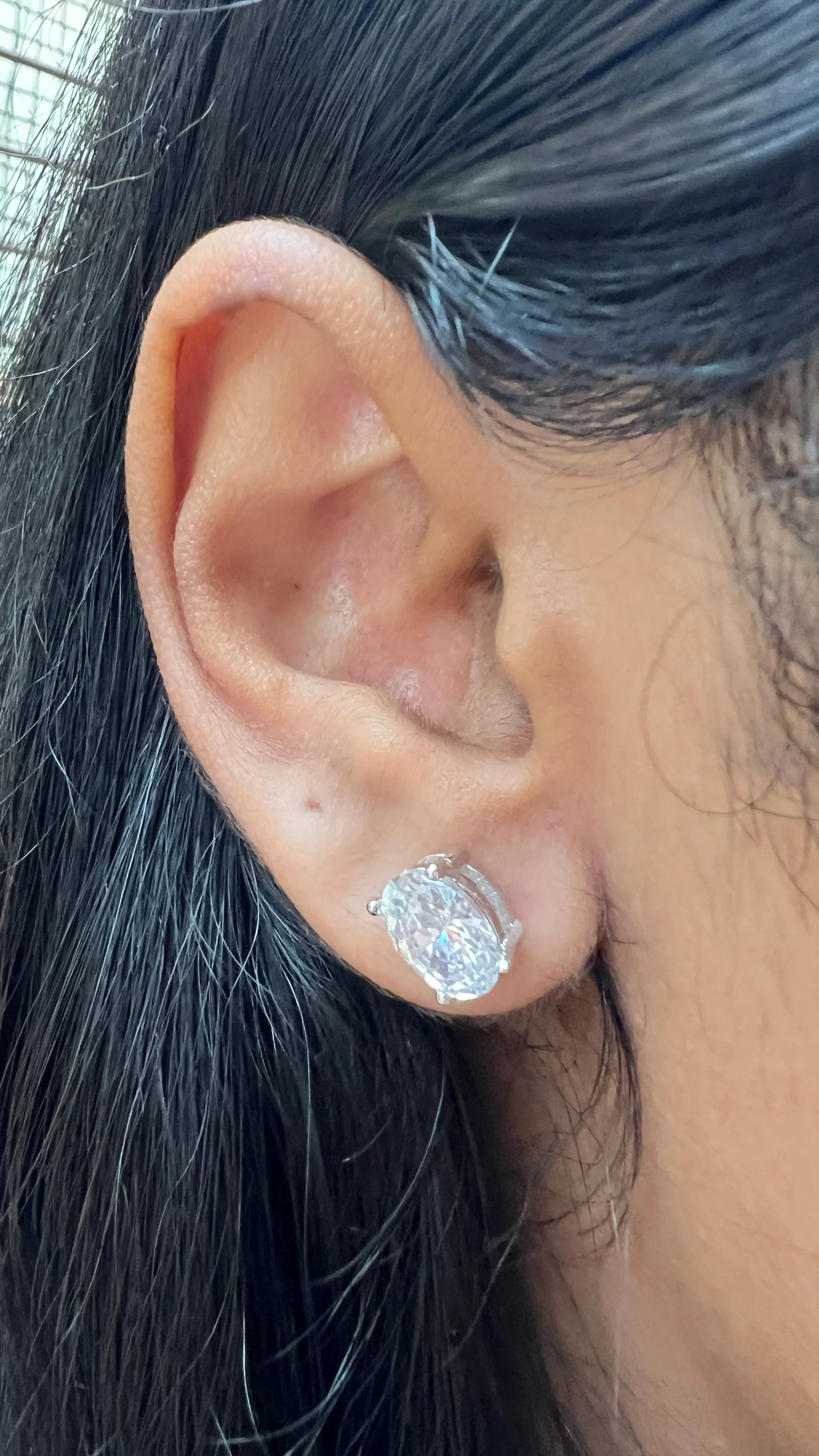 Opal Silver Earrings