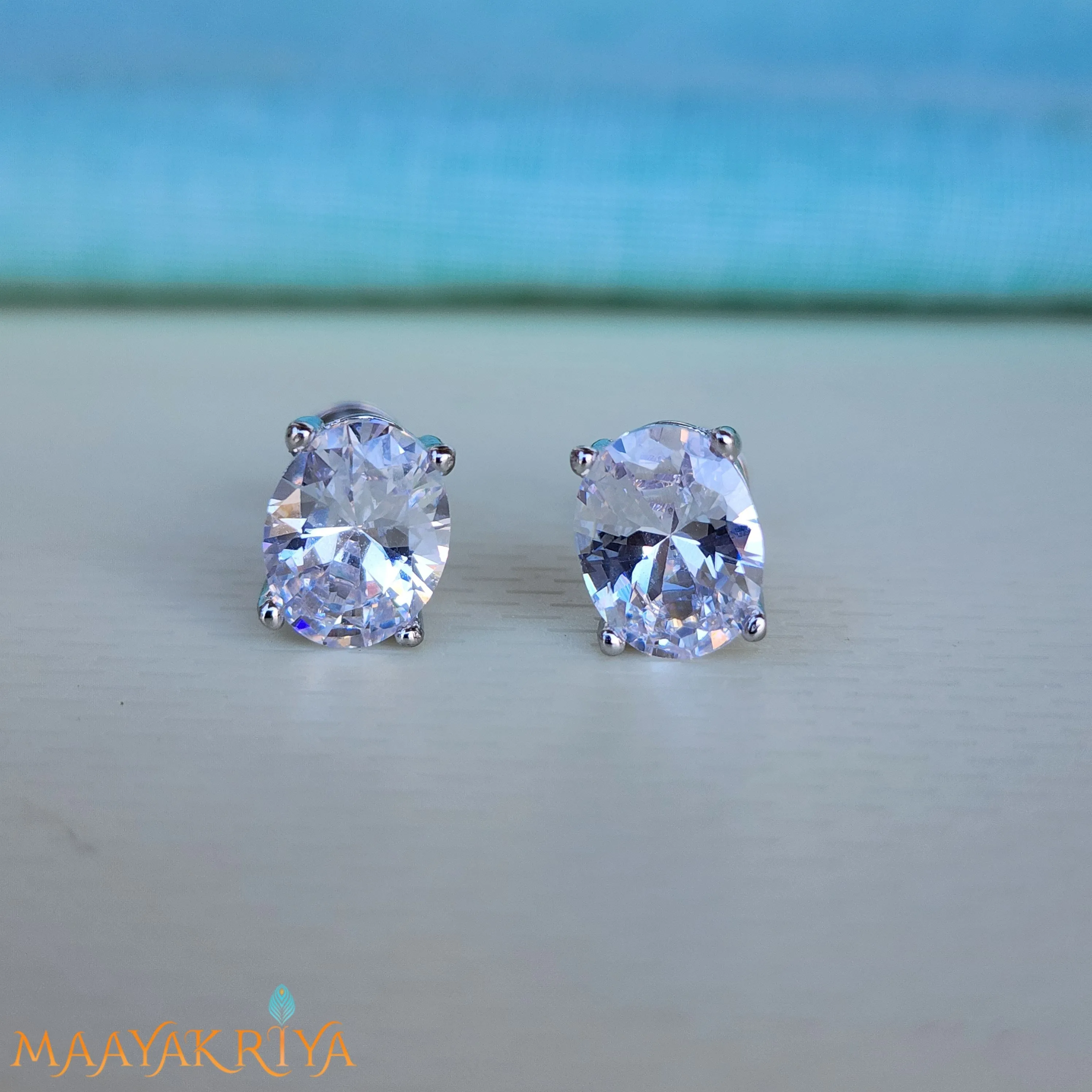 Opal Silver Earrings