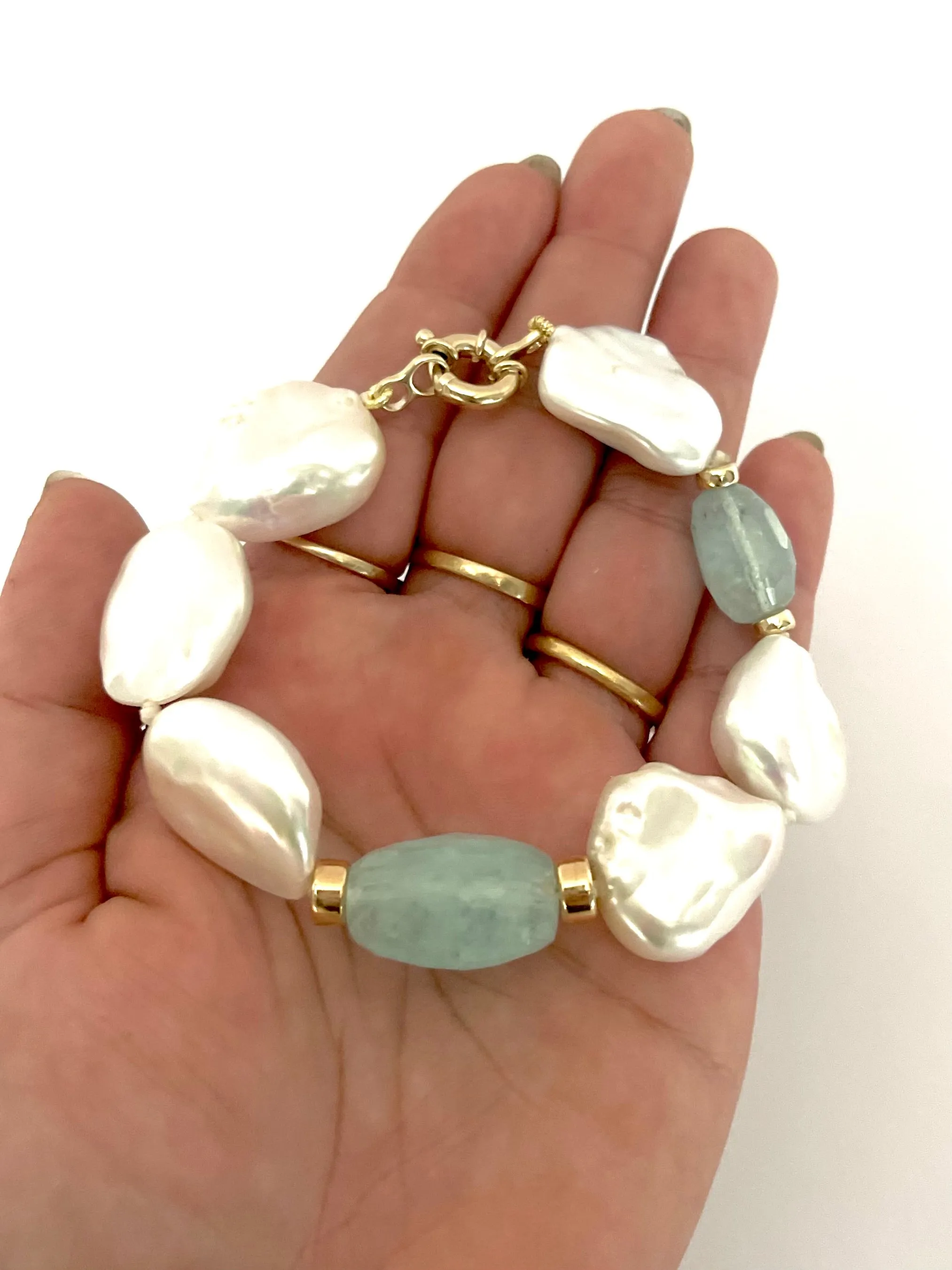 Pearl Aqua Bracelet