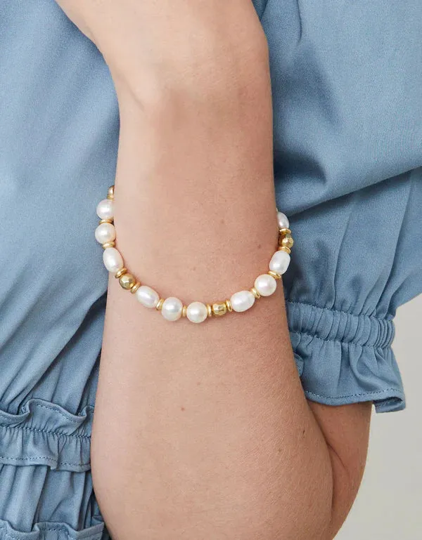 Pearl Stretch Bracelet 8mm Pearl