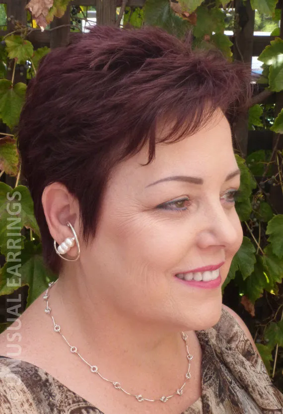 Perris - Sterling Silver big pearl
