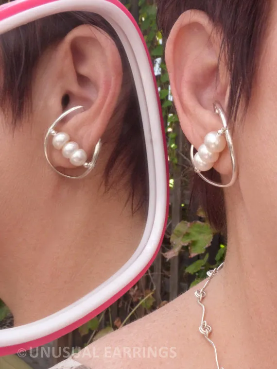 Perris - Sterling Silver big pearl