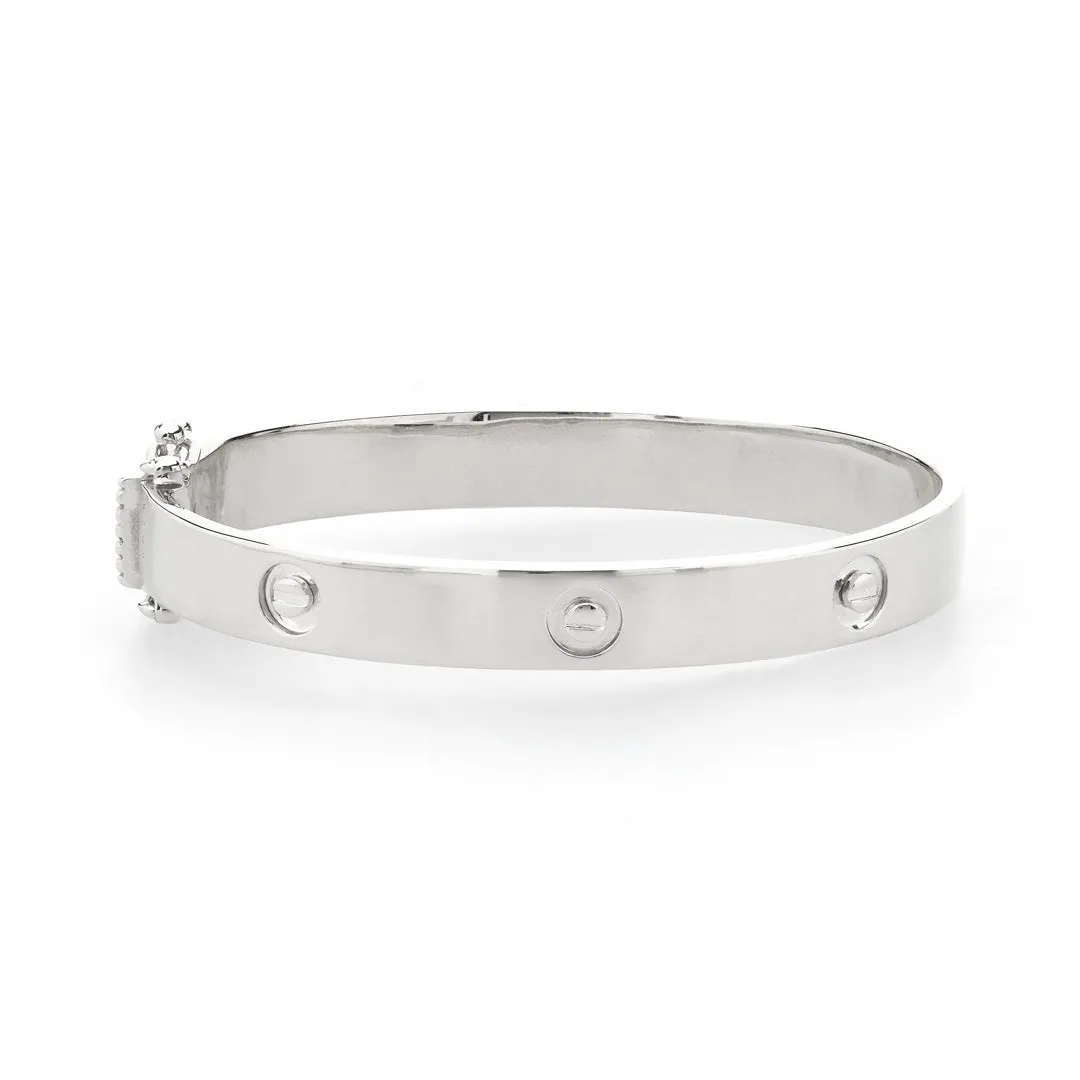 Plain Gold Screw Bangle - Children and Babies