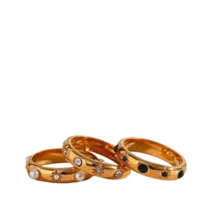 Pre Order:  Zircon Pearl Stainless Steel Ring