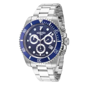 Roamer Men's 851837-41-45-20 Deep Sea 100 41mm Quartz Watch