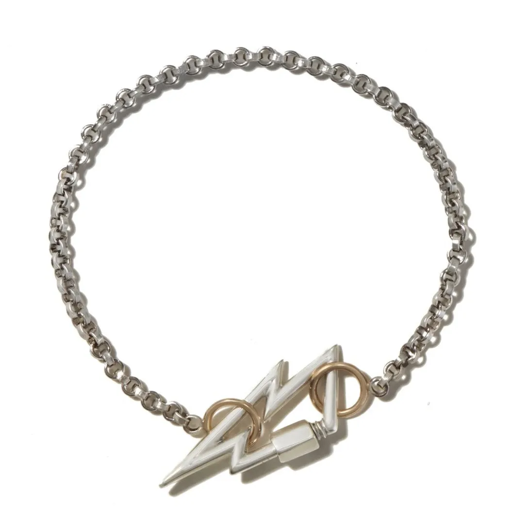 Rolo Chain in Silver Bracelet