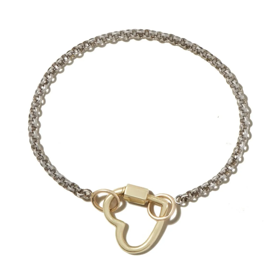 Rolo Chain in Silver Bracelet