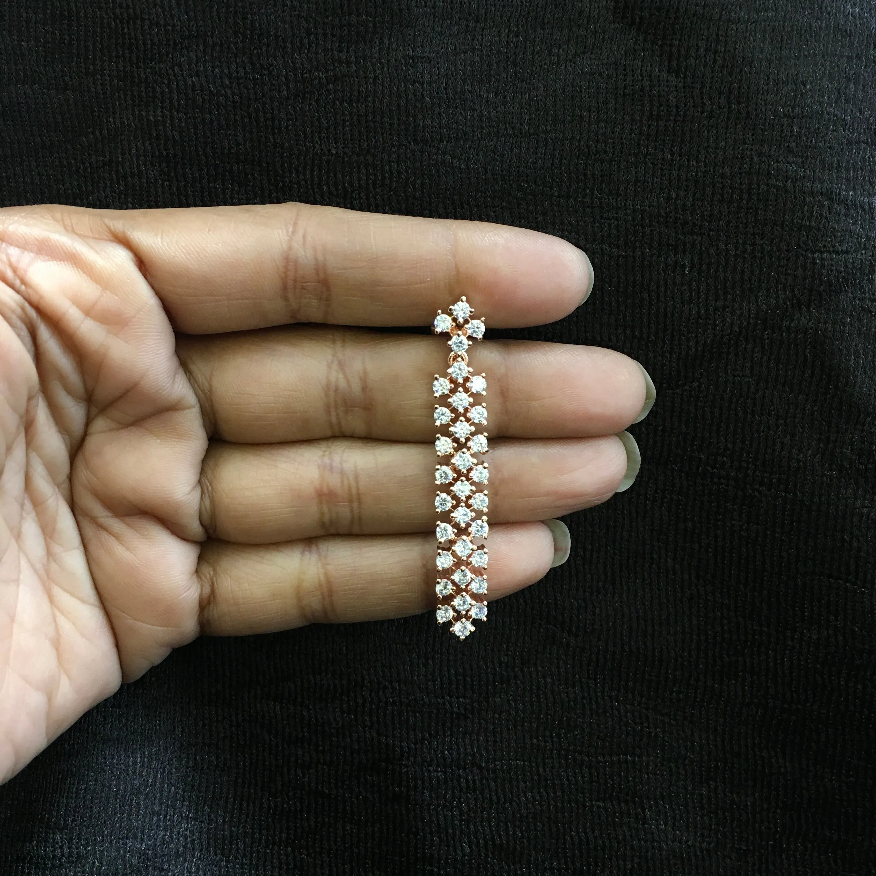 Round Neck Zircon/AD Necklace Set 6206-08