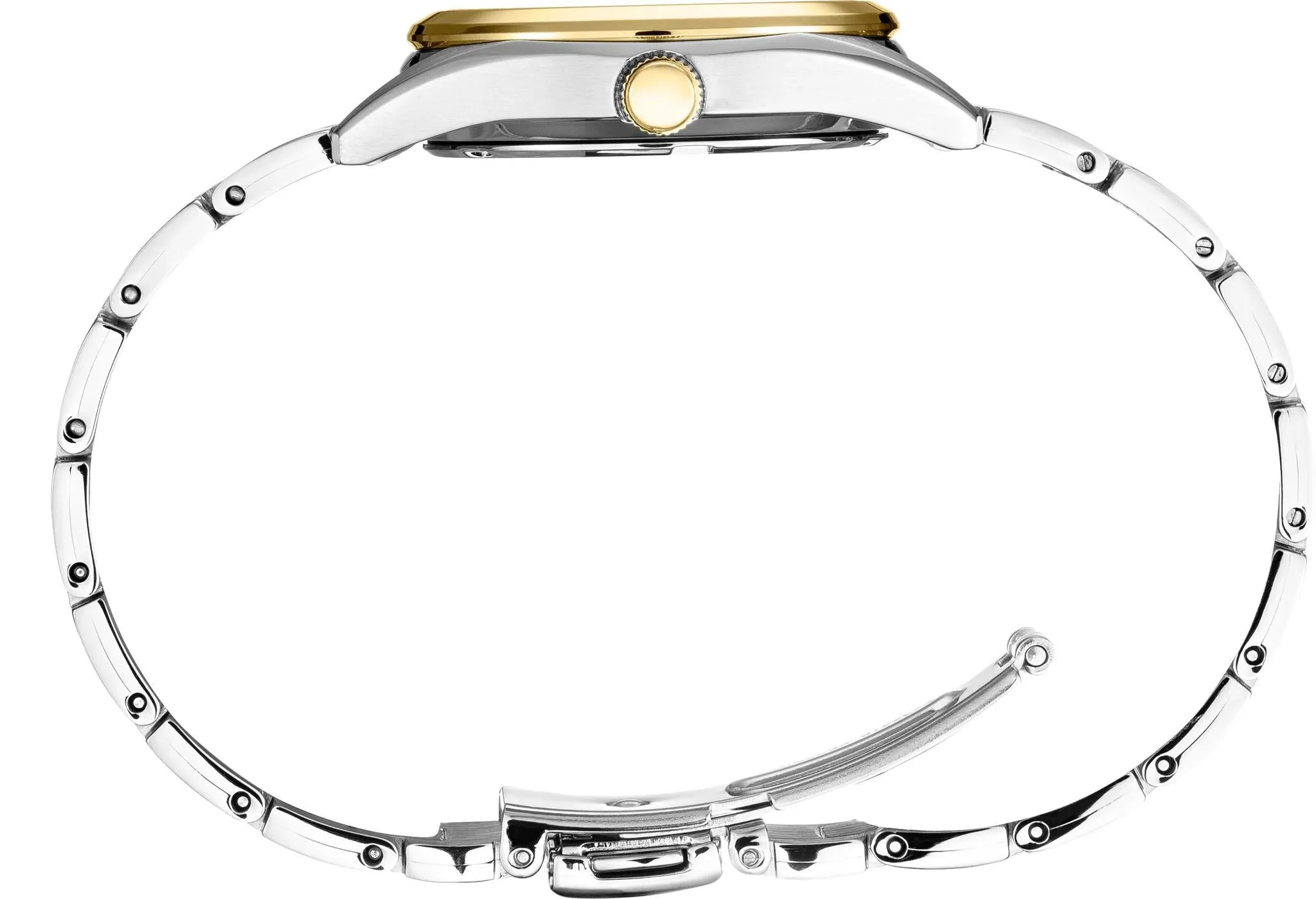 Seiko Essentials Ladies Two Tone Mother of Pearl Watch SUR636