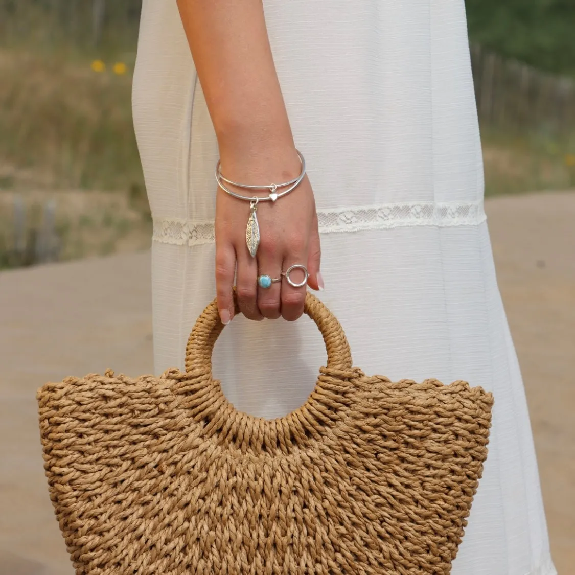 Signature Teeny Heart Bangle