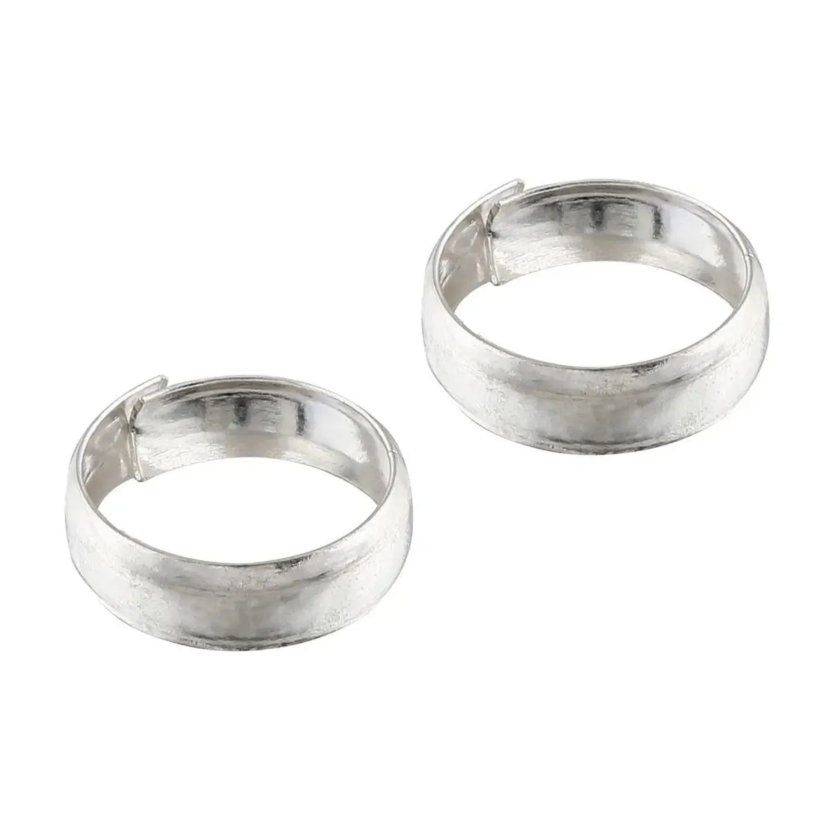 Silver Daily Swag Toe Ring (Pair)