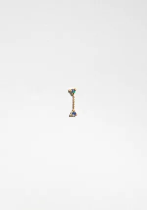 Small Two-Step Opal Chain Earring