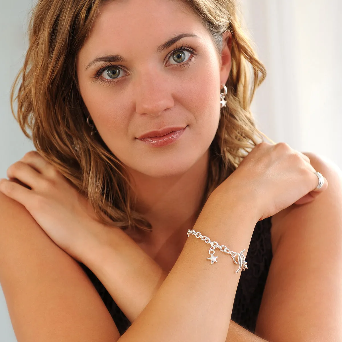 Stardust Trace Chain Charm Bracelet