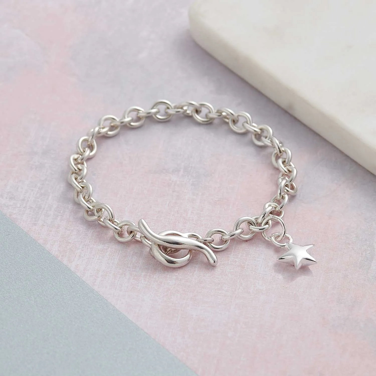 Stardust Trace Chain Charm Bracelet