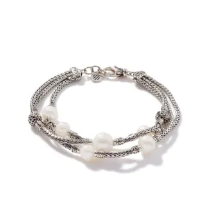 Sterling Silver Pearl Bracelet