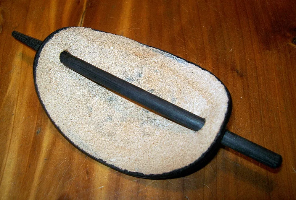 Sunflower Leather Stick Barrette