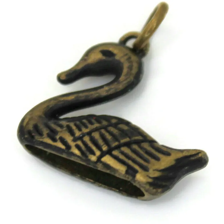 Swan Charm Bracelet, Necklace or Charm Only