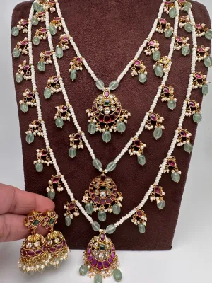 Teen Lada Multi Layer Pearl Necklace