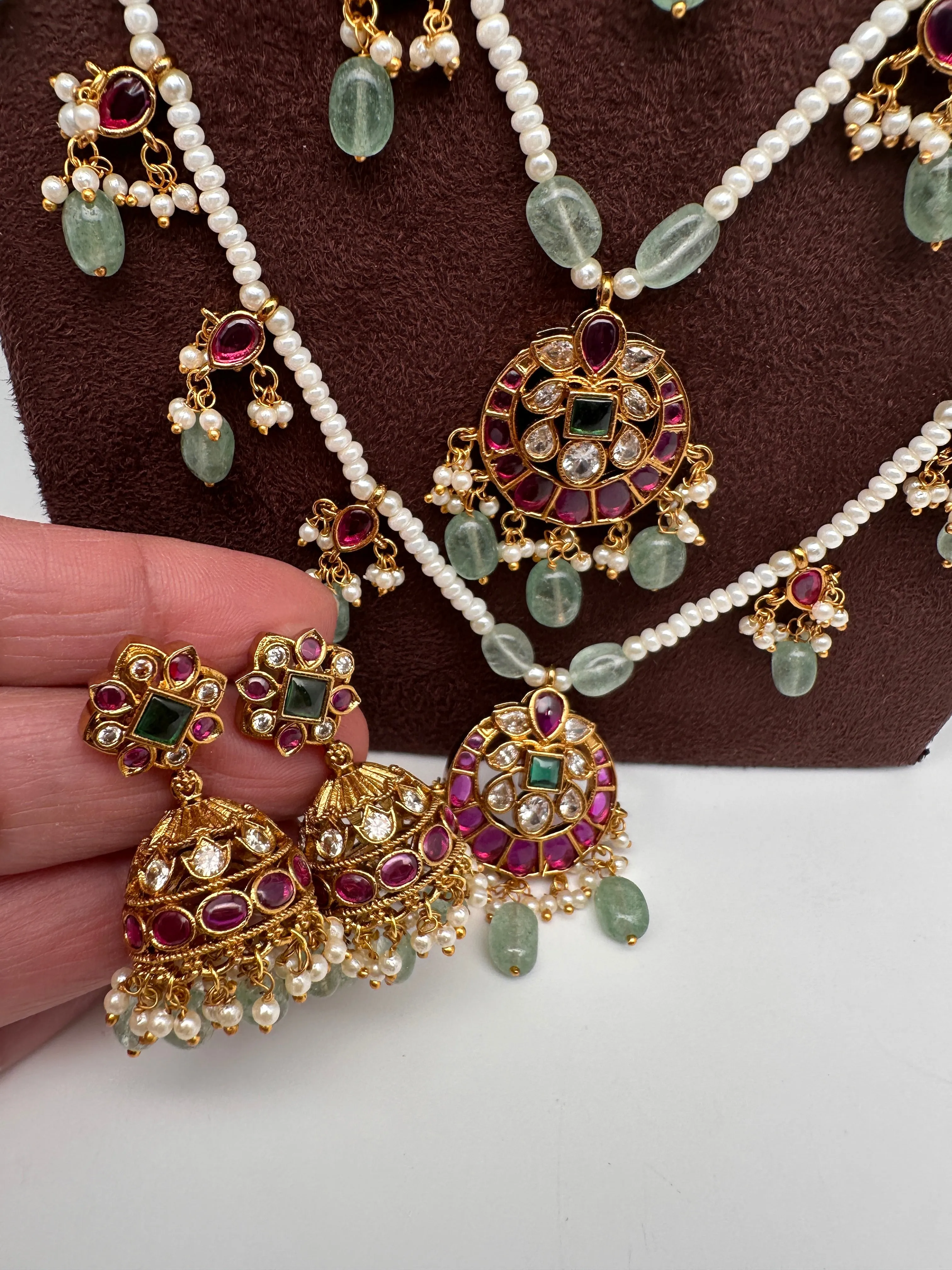Teen Lada Multi Layer Pearl Necklace