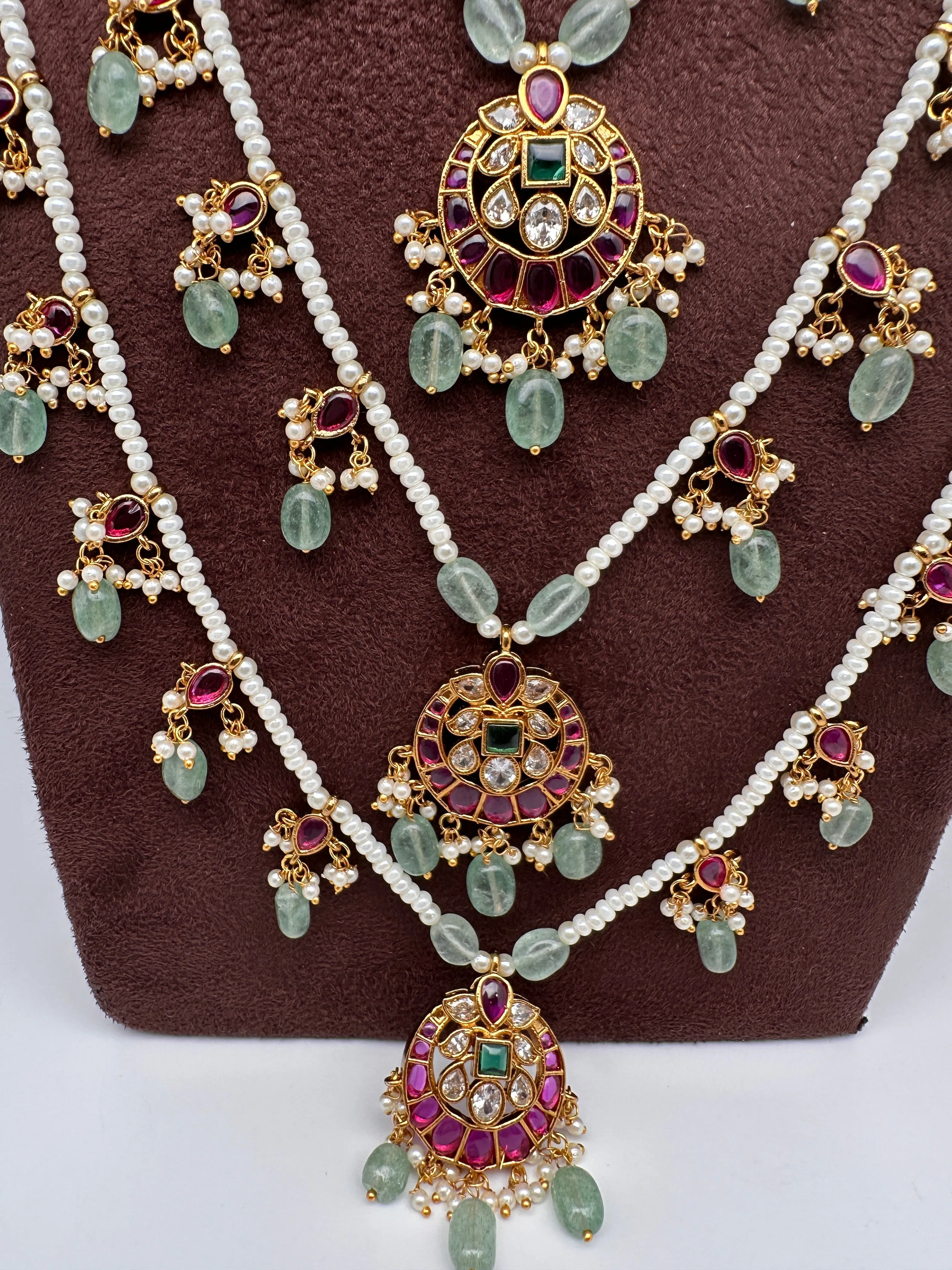 Teen Lada Multi Layer Pearl Necklace
