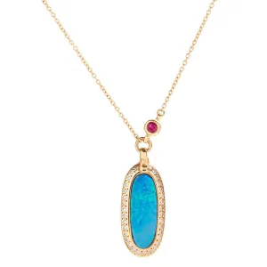 The Simone Opal Pendant Necklace