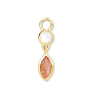 Thea Gold Sunstone Charm