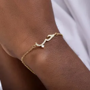 Toleet Declaration of Love Bracelets for Women Zircon Texture Charm Gold Color Bracelet Religion Islam Jewelry Wife Anniversary Gift