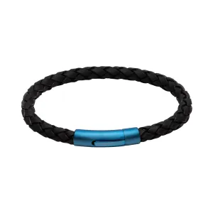 Unique & Co Black Leather Bracelet B439BL