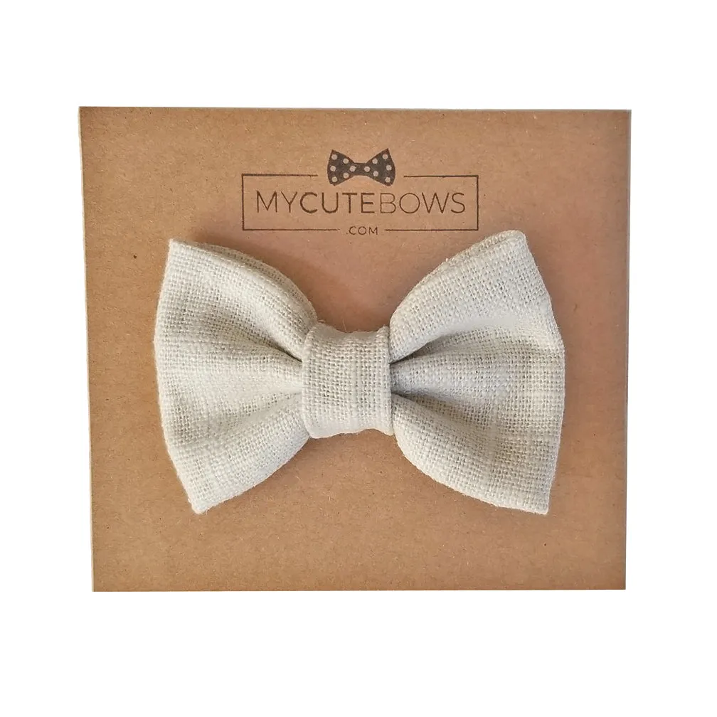 Vanilla Bean Hair Bow Clip