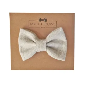 Vanilla Bean Hair Bow Clip
