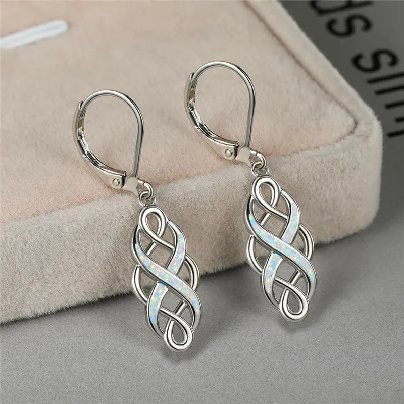 Vintage Opal Hoops