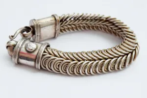 Vintage Silver Indian Twisted Wire Bracelet