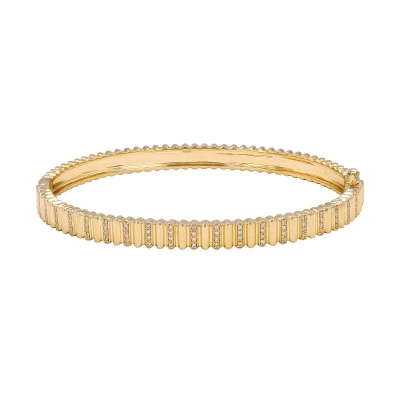 Waitlist: Diamond Fluted Bangle