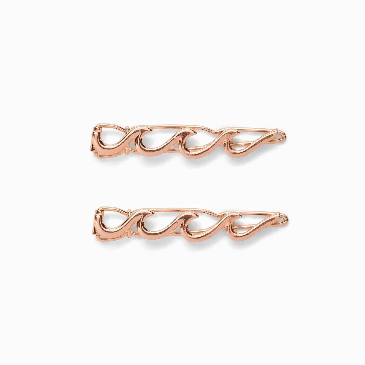 Wave Hair Barrettes ( set of two)