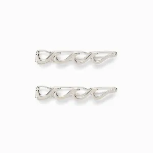 Wave Hair Barrettes ( set of two)