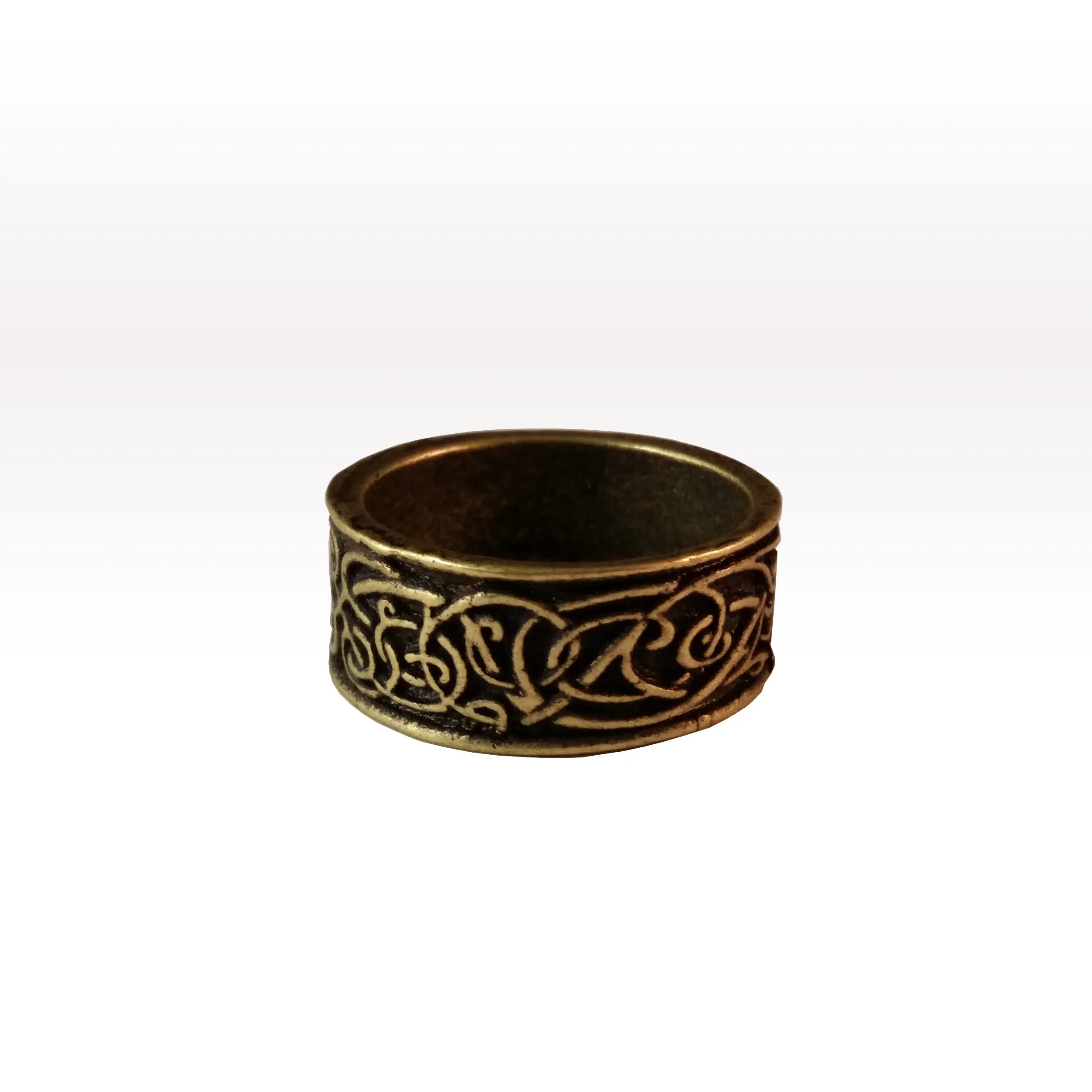 Wolf Ring Bronze Celtic Viking Knotwork