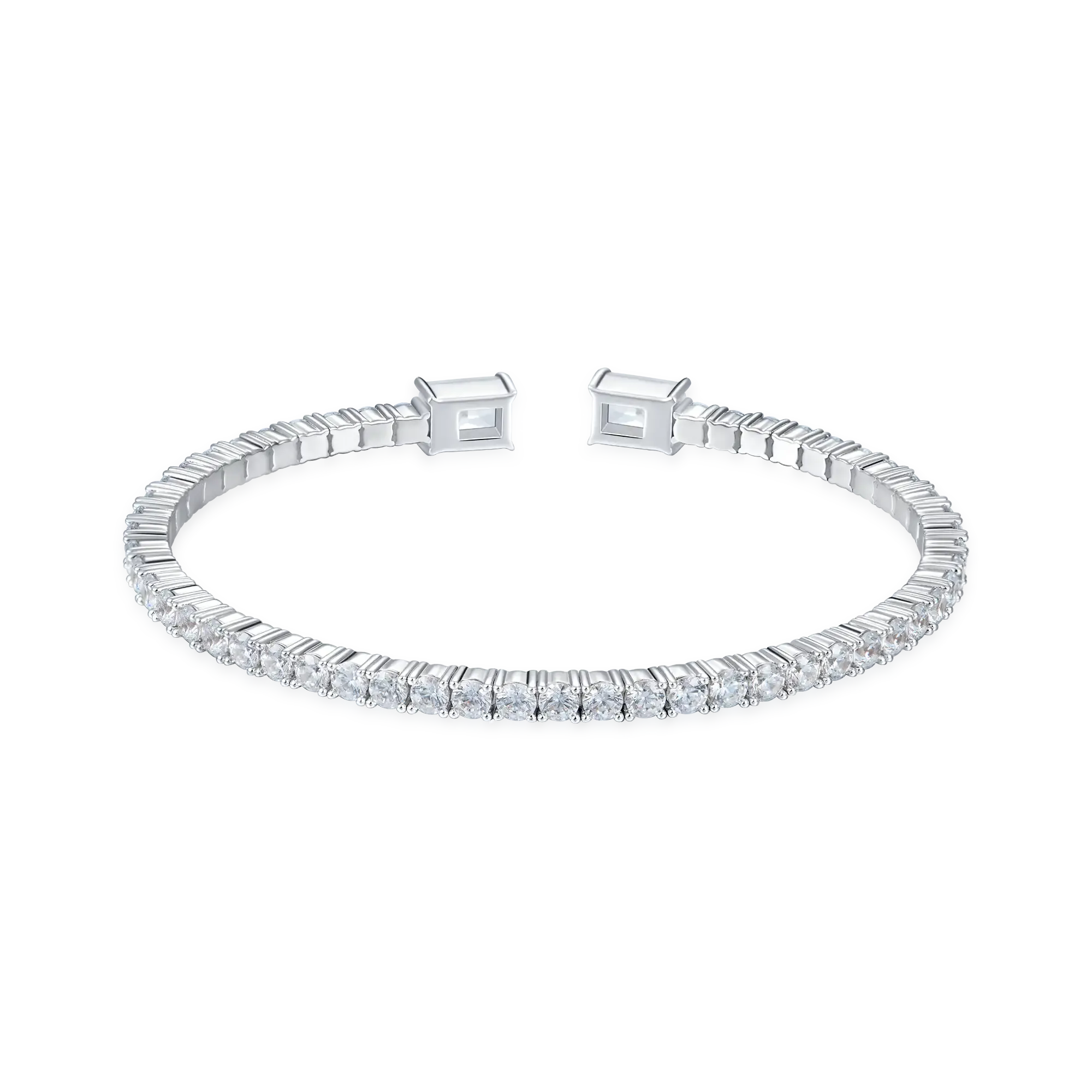Women's Multiple Spring Tennis Bangle Bracelet