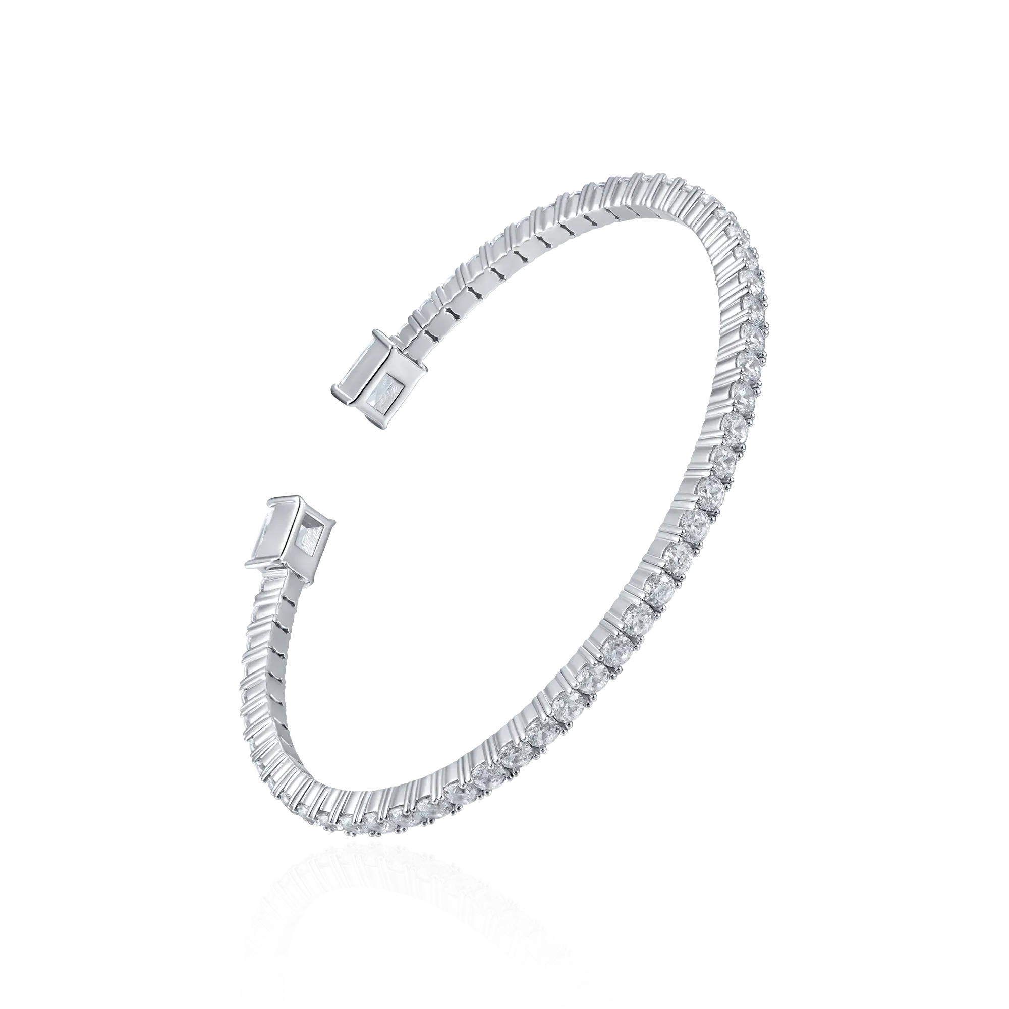 Women's Multiple Spring Tennis Bangle Bracelet