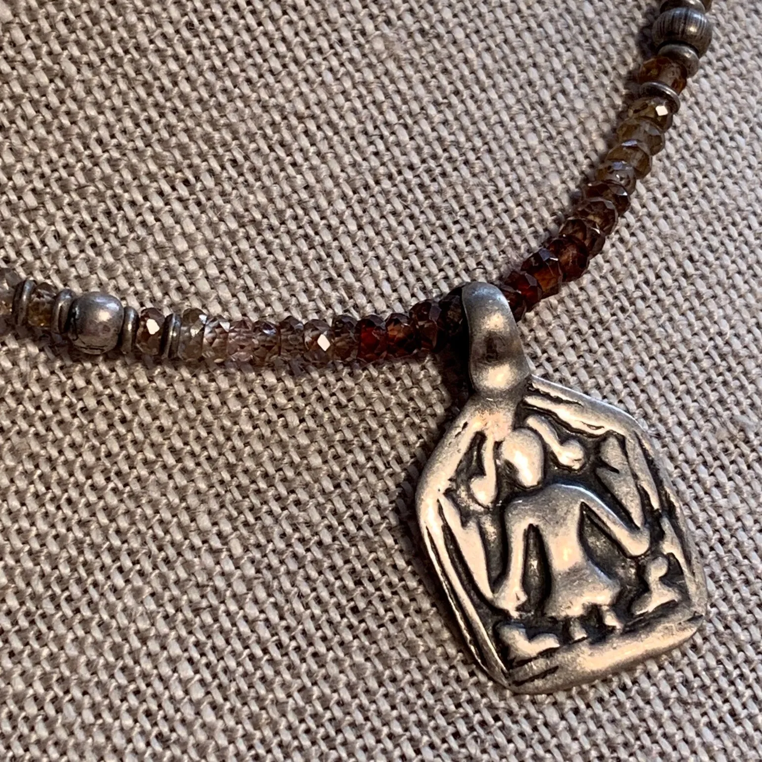 Zircon & Goddess  Necklace by Ruth