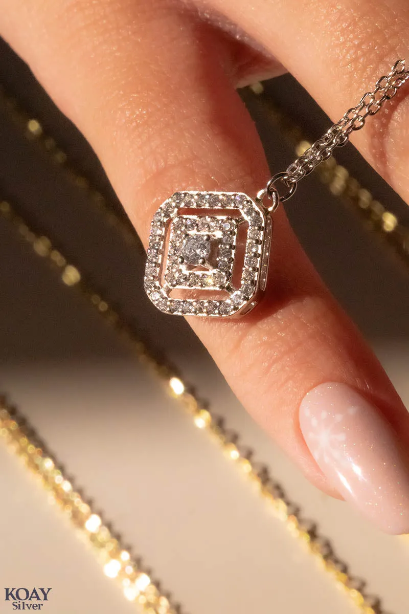 Zircon Hexa (02) Necklace