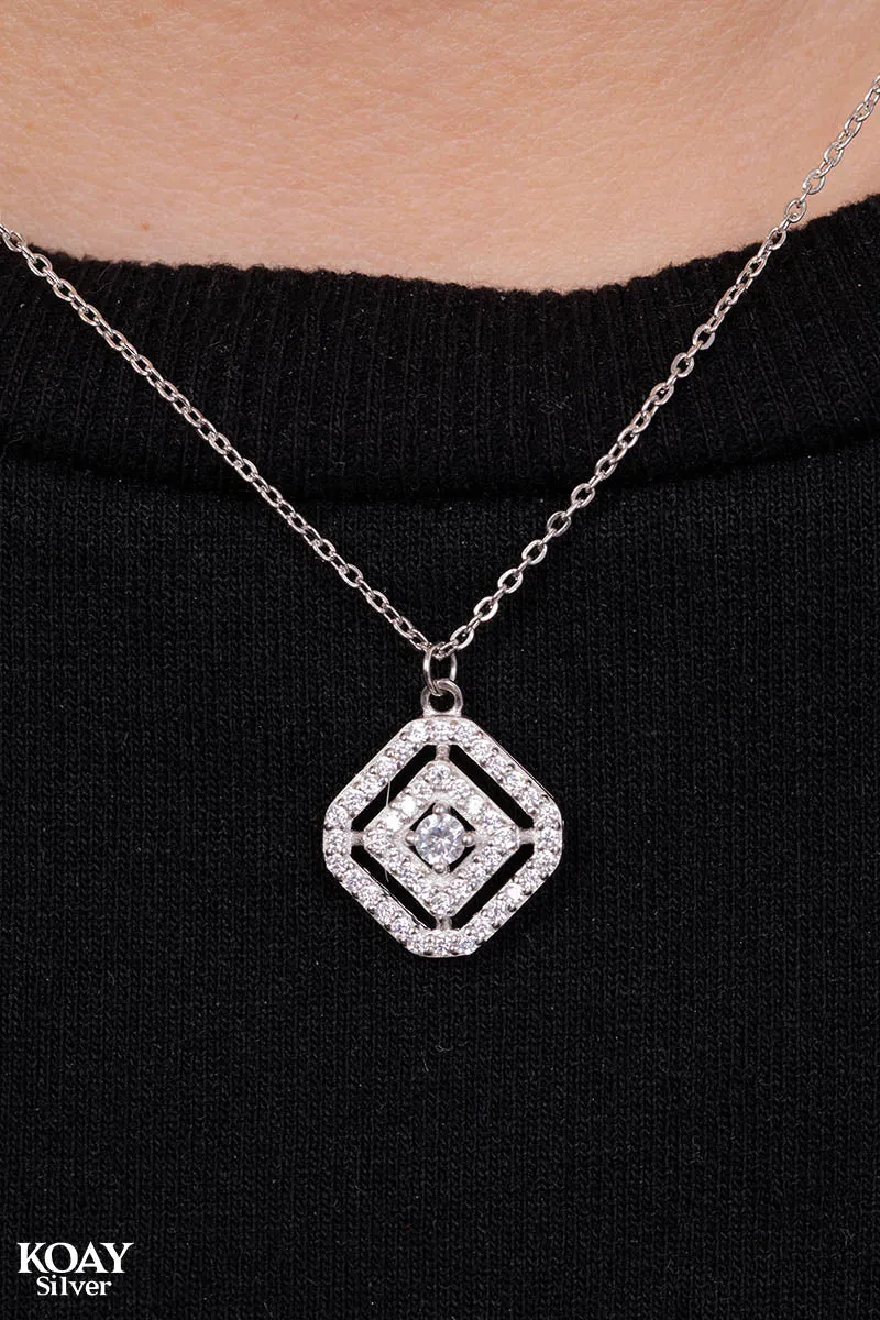 Zircon Hexa (02) Necklace